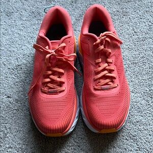 Hoka W Bondi 7 Coral Athletic Shoes for Women